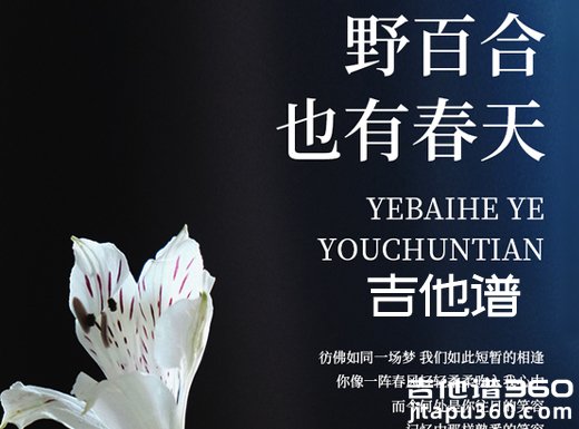 <b>野百合也有春天吉他谱 《野百合也有春天》罗大佑吉他弹唱谱</b>